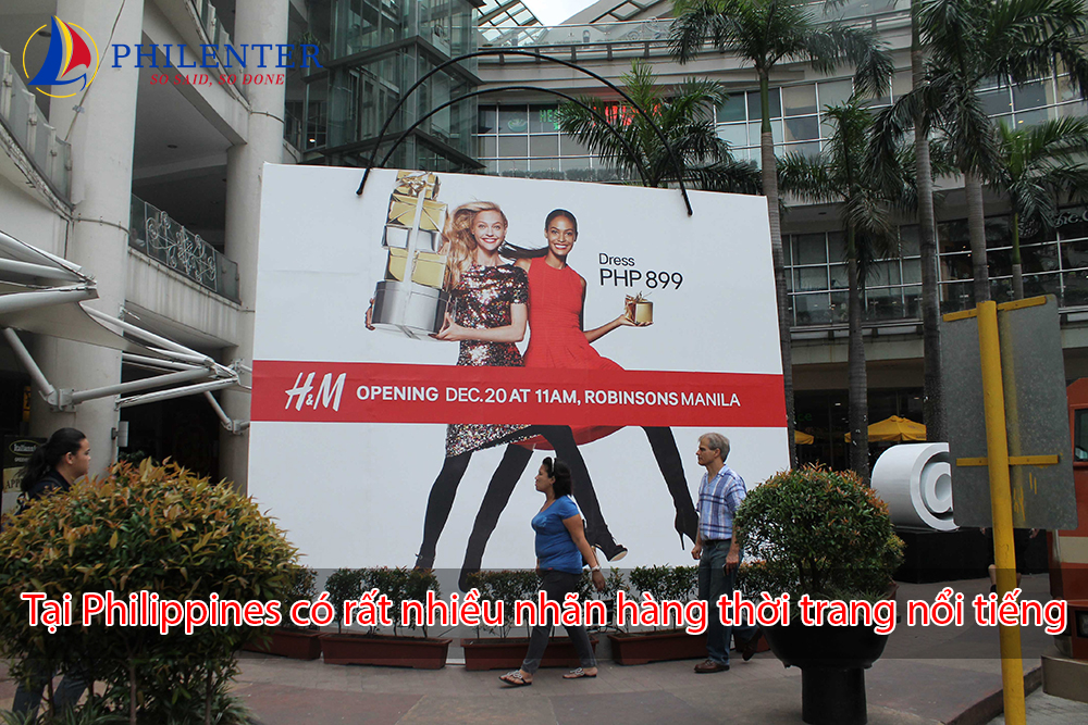 Philippines có nhiều nhãn hàng thời trang nổi tiếng